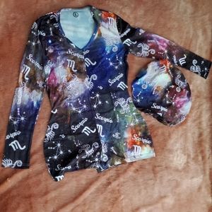 Adult Zodiac onesie with matching bonnet